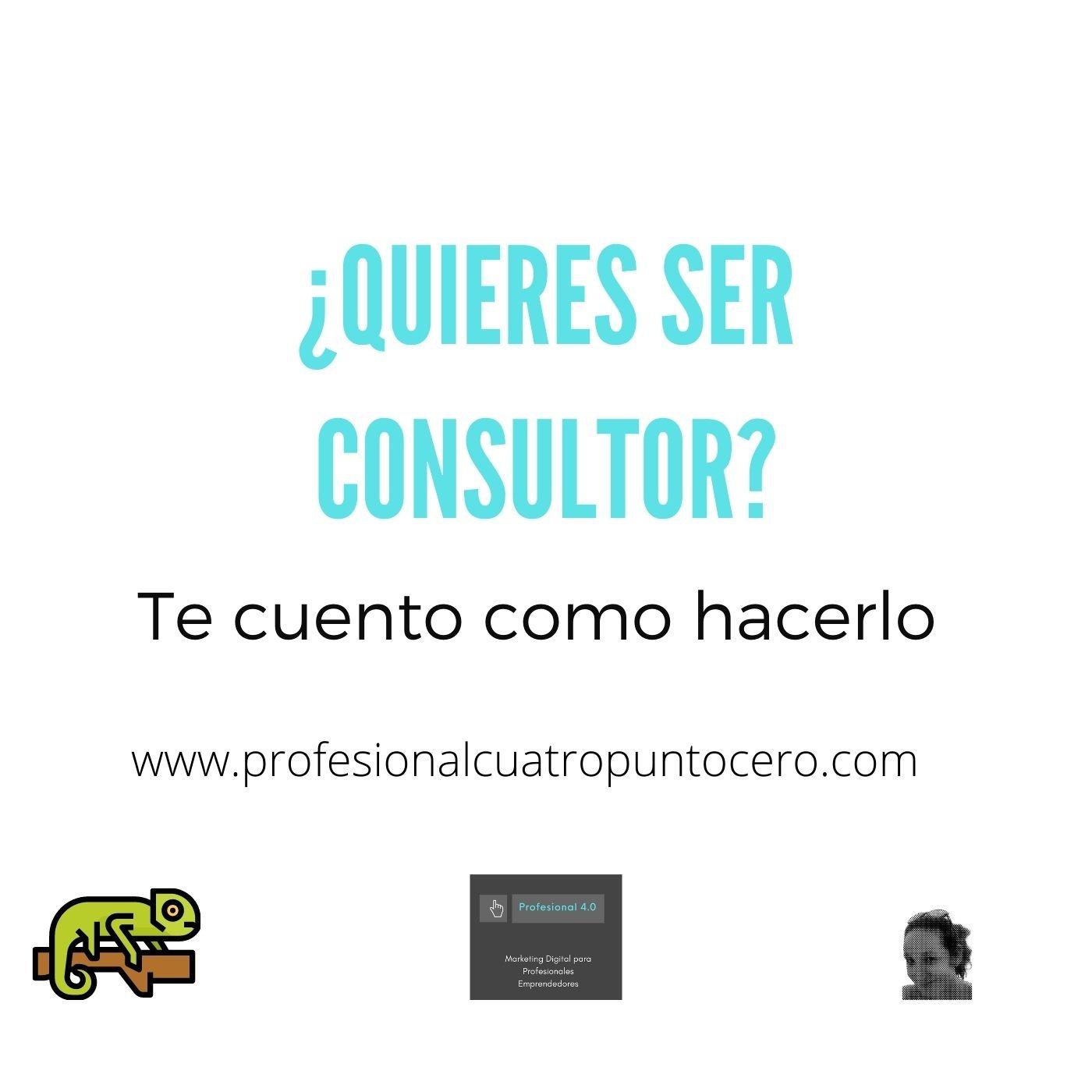 Cómo volverte Consultor 4.0