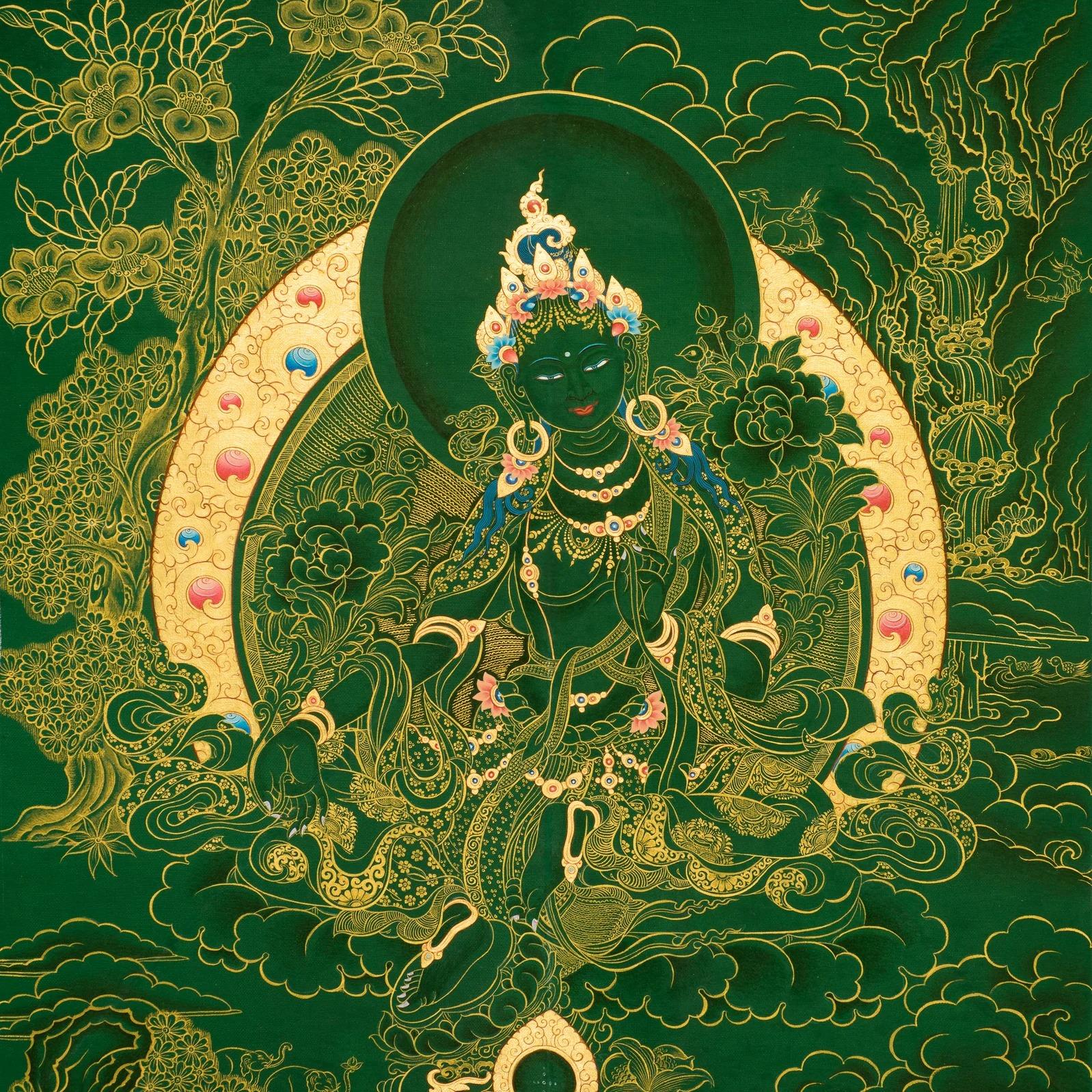 Green Tara with Dhammadinna