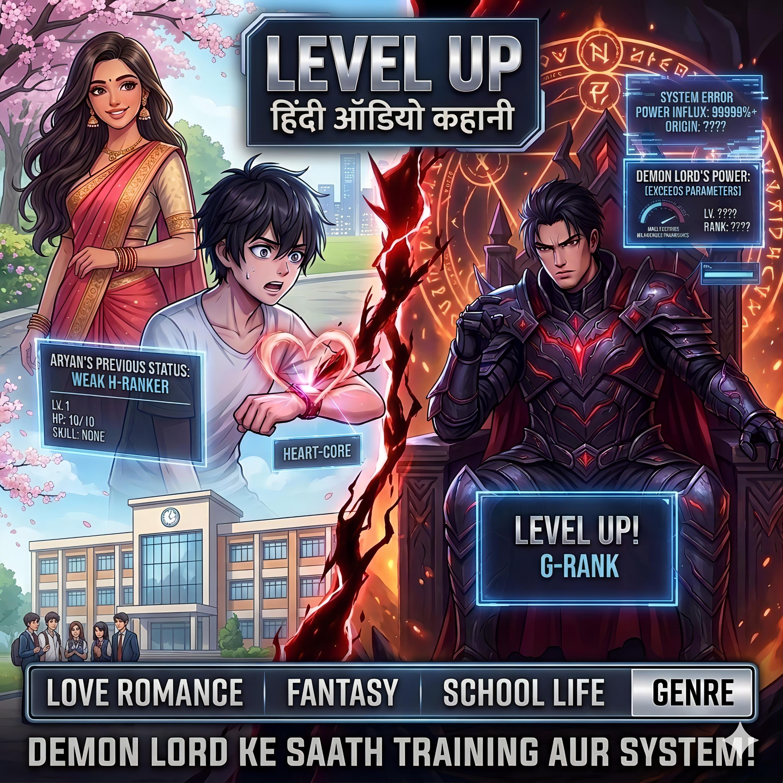 Level Up: The Fantasy System Magic Story | Hindi Audio Drama