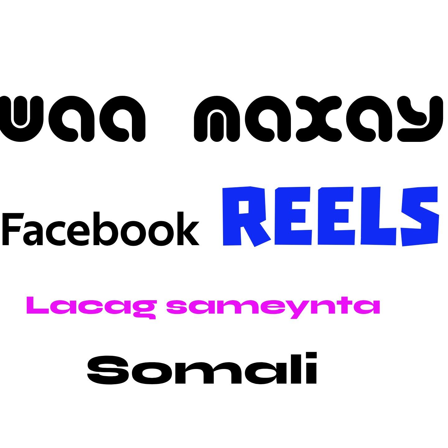 Waa Maxay Facebook Reels